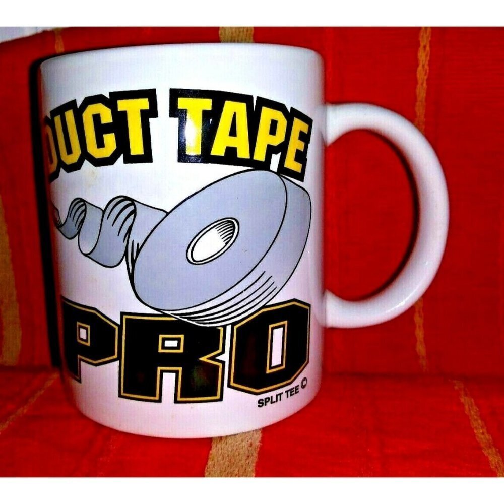 Coffee Mug Duct Tape Pro Split tee coffee mug used excellent condition